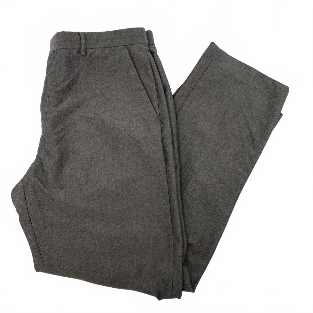 Calvin Klein Gray Infinite Cool Non-Iron Dress Pants | Regular 36